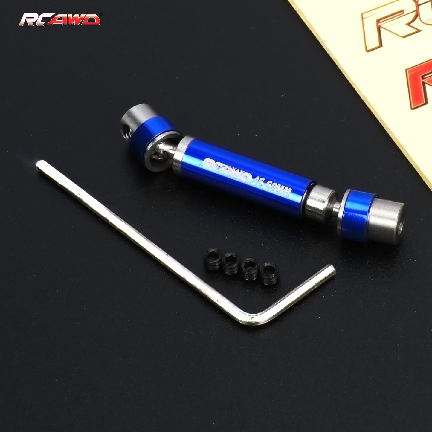 RCAWD AXIAL SCX24 45-60mm Font Center / Blue RCAWD SCX24 Driveshafts SCX2586 SCX2569