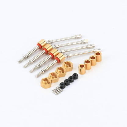 RCAWD AXIAL SCX24 +4mm RCAWD SCX24 Upgrades 4WS Extended 4mm CVD Driveshaft 4pcs Compatiable with AX24 4WS