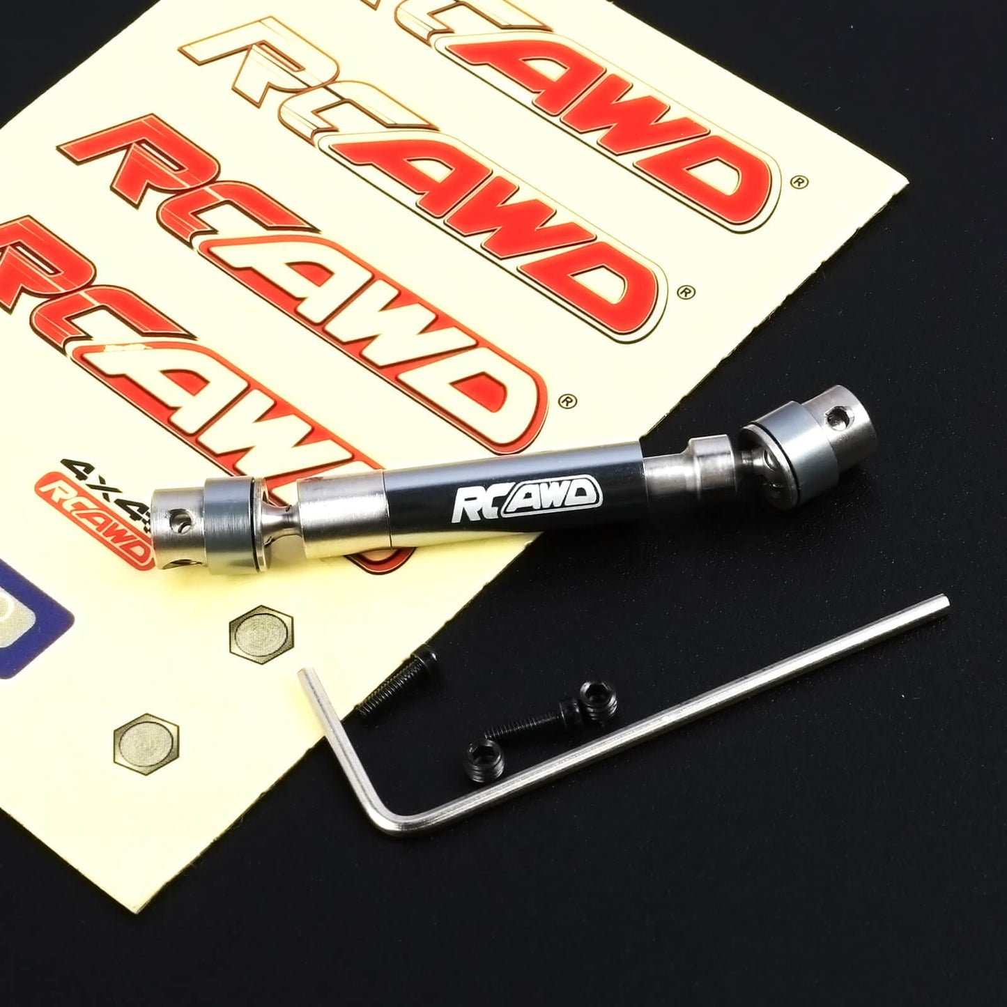 RCAWD AXIAL SCX24 50-63 mm Rear Center / Titanium RCAWD SCX24 Driveshafts SCX2586 SCX2569