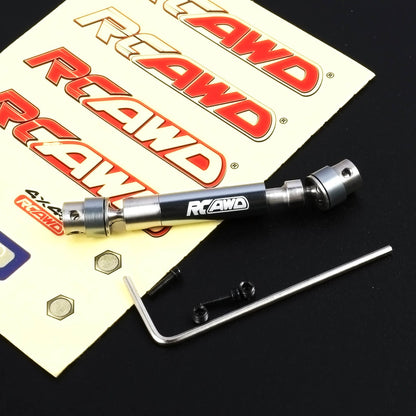 RCAWD AXIAL SCX24 50-63 mm Rear Center / Titanium RCAWD SCX24 Driveshafts SCX2586 SCX2569