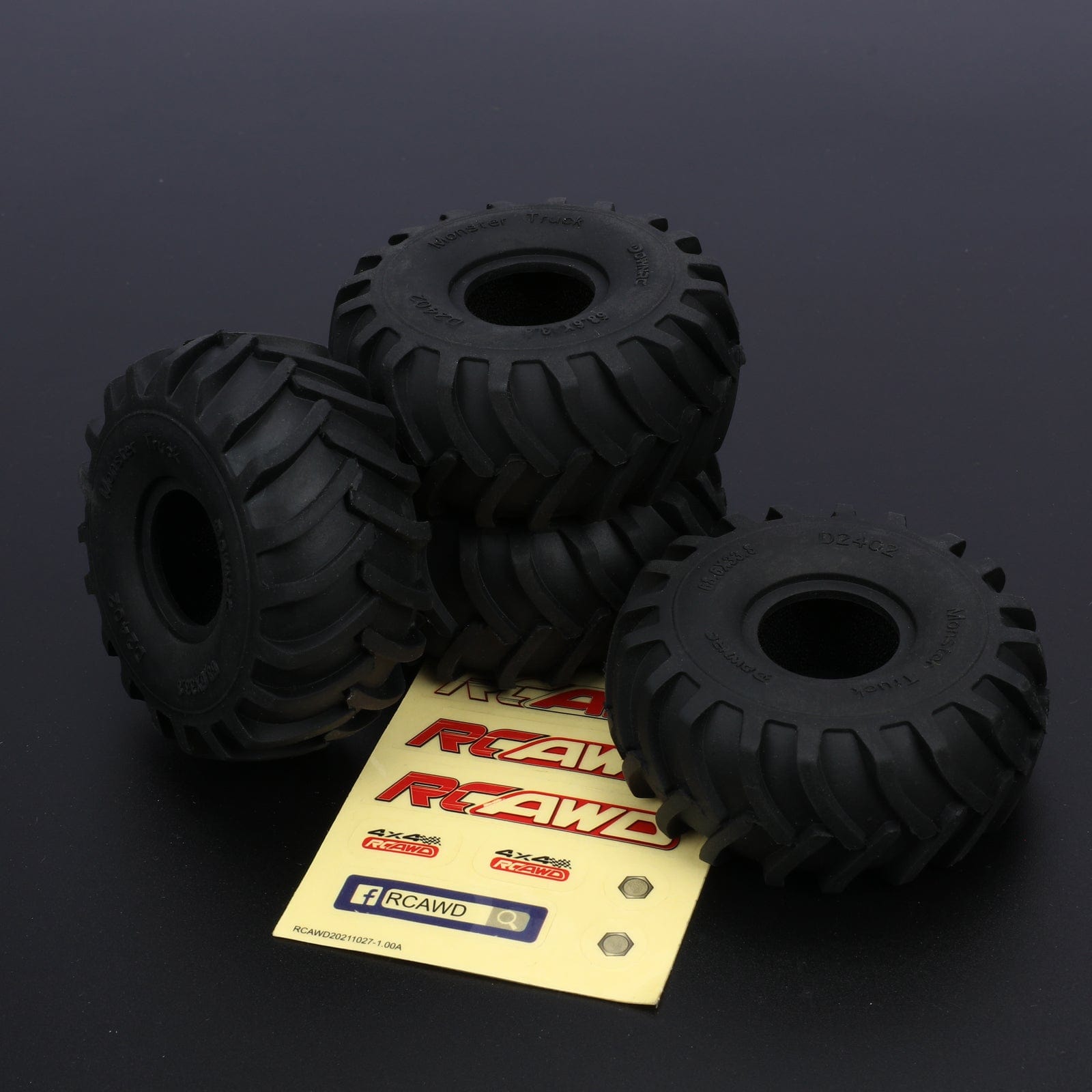 RCAWD AXIAL SCX24 68mm Herringbone Pattern RCAWD AXIAL 1/24 SCX24 68mm 55mm 1.0" Rubber Tires