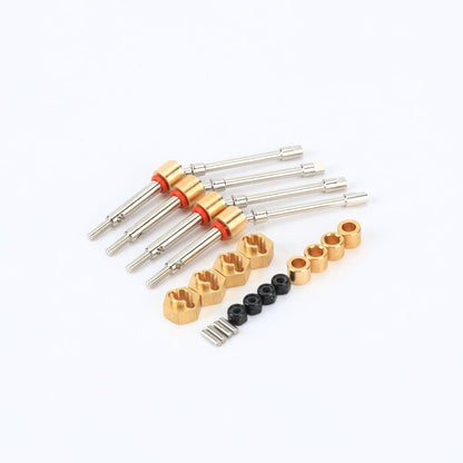 RCAWD AXIAL SCX24 +6mm RCAWD SCX24 Upgrades 4WS Extended 6mm CVD Driveshaft 4pcs Compatiable with AX24 4WS