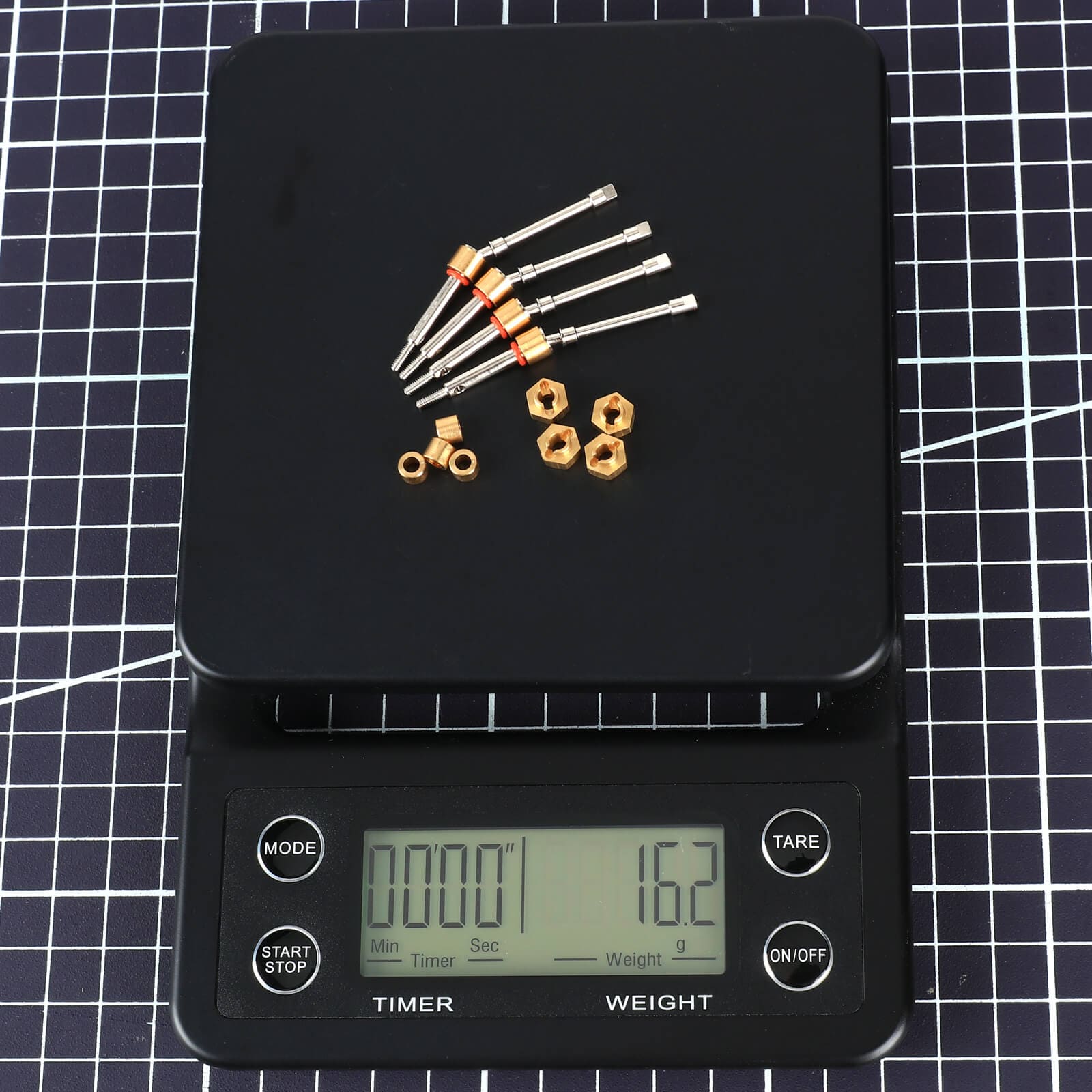 RCAWD AXIAL SCX24 +6mm RCAWD SCX24 Upgrades 4WS Extended 6mm CVD Driveshaft 4pcs Compatiable with AX24 4WS