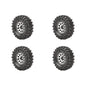 RCAWD AXIAL SCX24 A RCAWD Aluminum 1.0" Beadlock Wheels & Rock Crawling Tires Set for 1/24 RC Crawlers