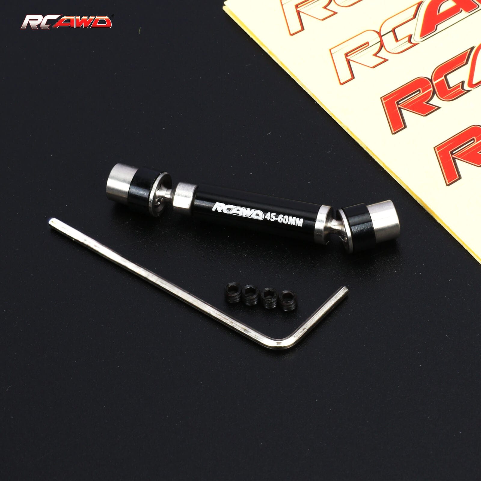 RCAWD AXIAL SCX24 Black / 45-60mm Driveshafts RCAWD Axial SCX24 Upgrades Driveshafts SCX2586  SCX2586 SCX2569