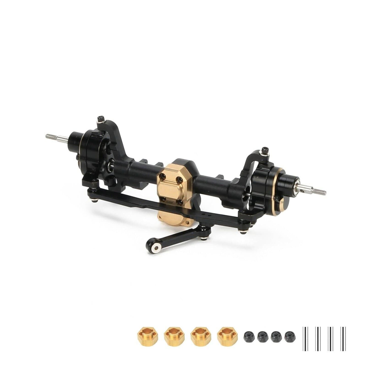 RCAWD AXIAL SCX24 Black RCAWD Axial SCX24 CVD portal axle front for 1/24 Axial SCX24 crawlers compatiable with AX24