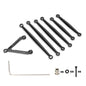 RCAWD AXIAL SCX24 Black RCAWD Axial SCX24 Deadbolt Upgrades Aluminum alloy link set/tie rod set SCX2460