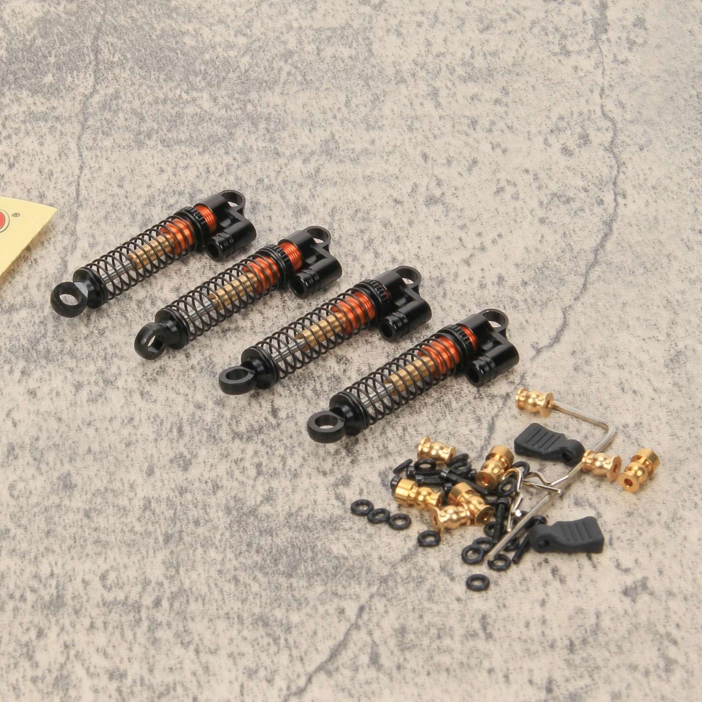 RCAWD AXIAL SCX24 Black RCAWD SCX24 43mm long travel shocks Threaded Double Barrel Damper SCX2511