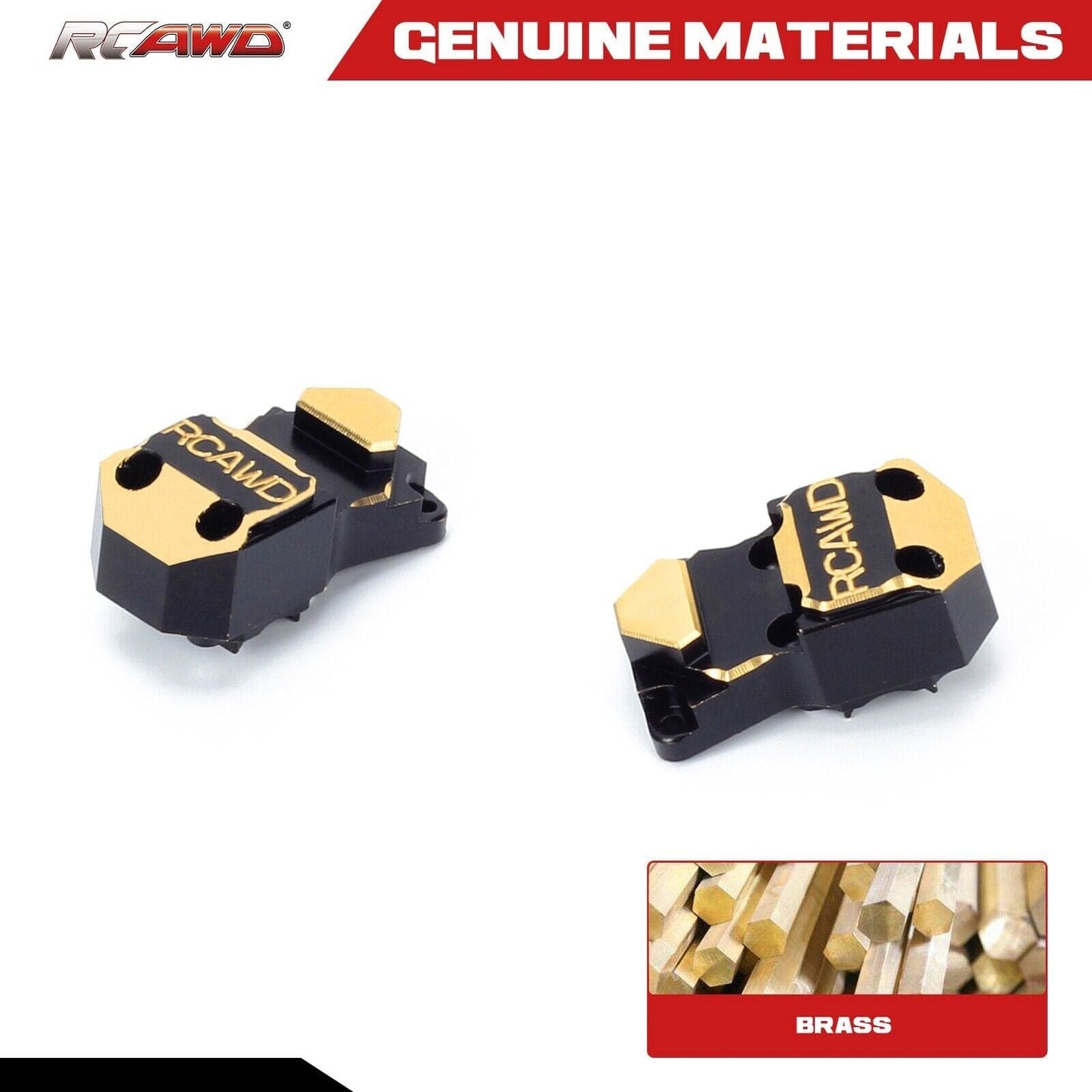 RCAWD AXIAL SCX24 Black RCAWD SCX24 Brass Diff Cover 12g/pc compatiable with AX24