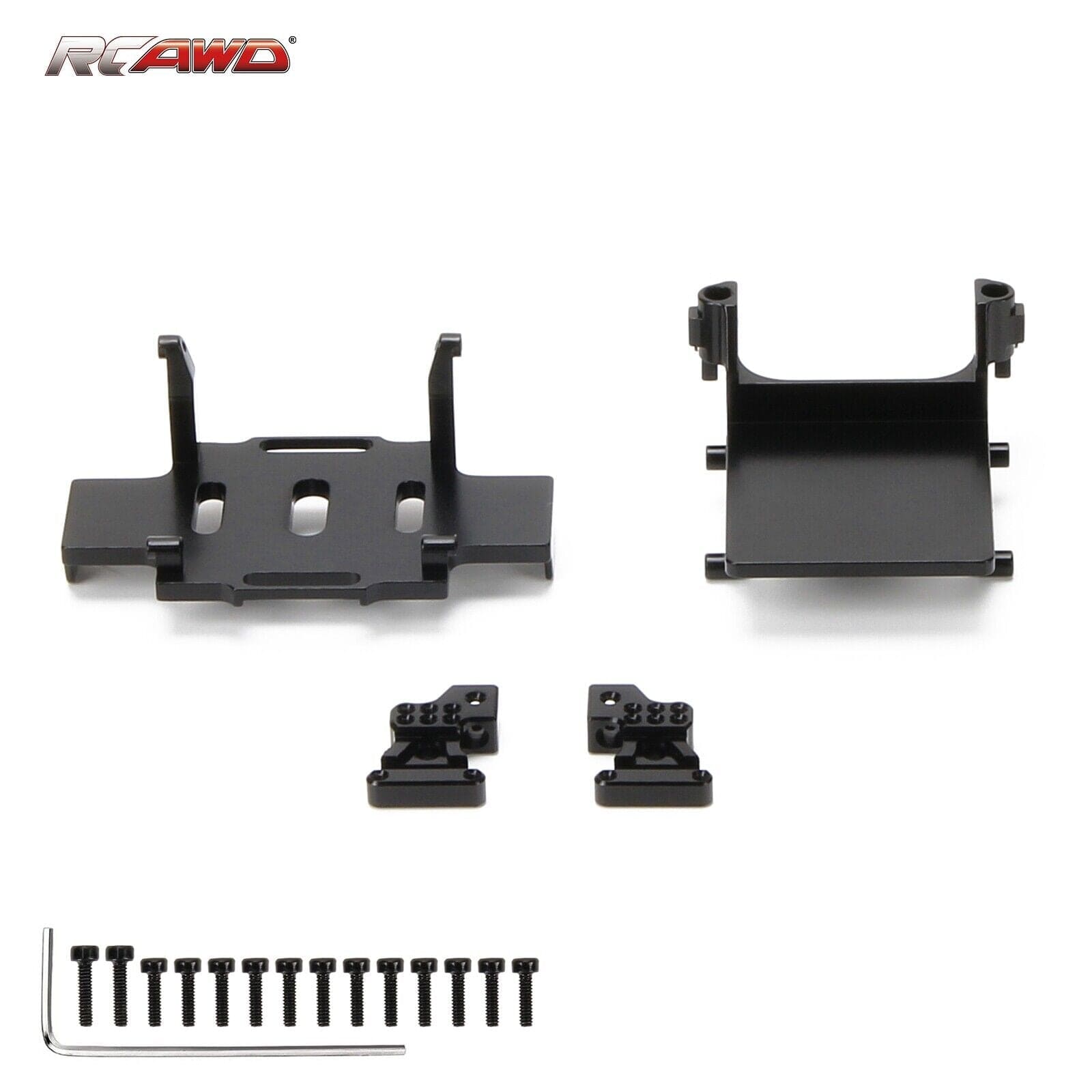 RCAWD AXIAL SCX24 Black RCAWD SCX24 Ford Bronco Battery Tray ESC Tray Rear Shock Tower