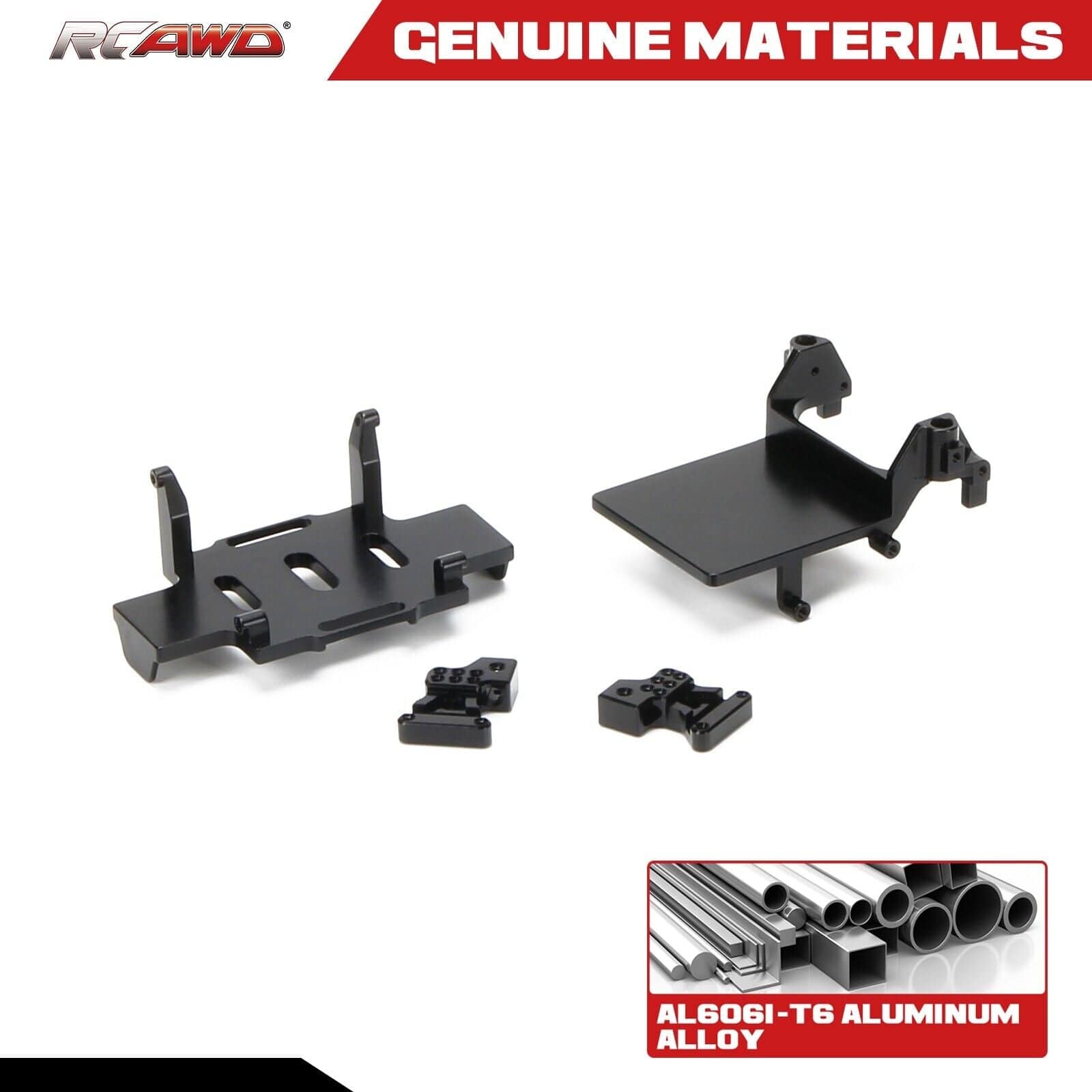 RCAWD AXIAL SCX24 Black RCAWD SCX24 Ford Bronco Battery Tray ESC Tray Rear Shock Tower