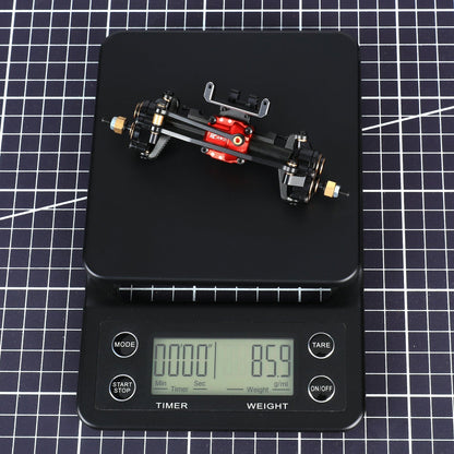 RCAWD AXIAL SCX24 Black RCAWD SCX24 Front Diff Portal Axles with Diff Locker Metal Gear Servo Set