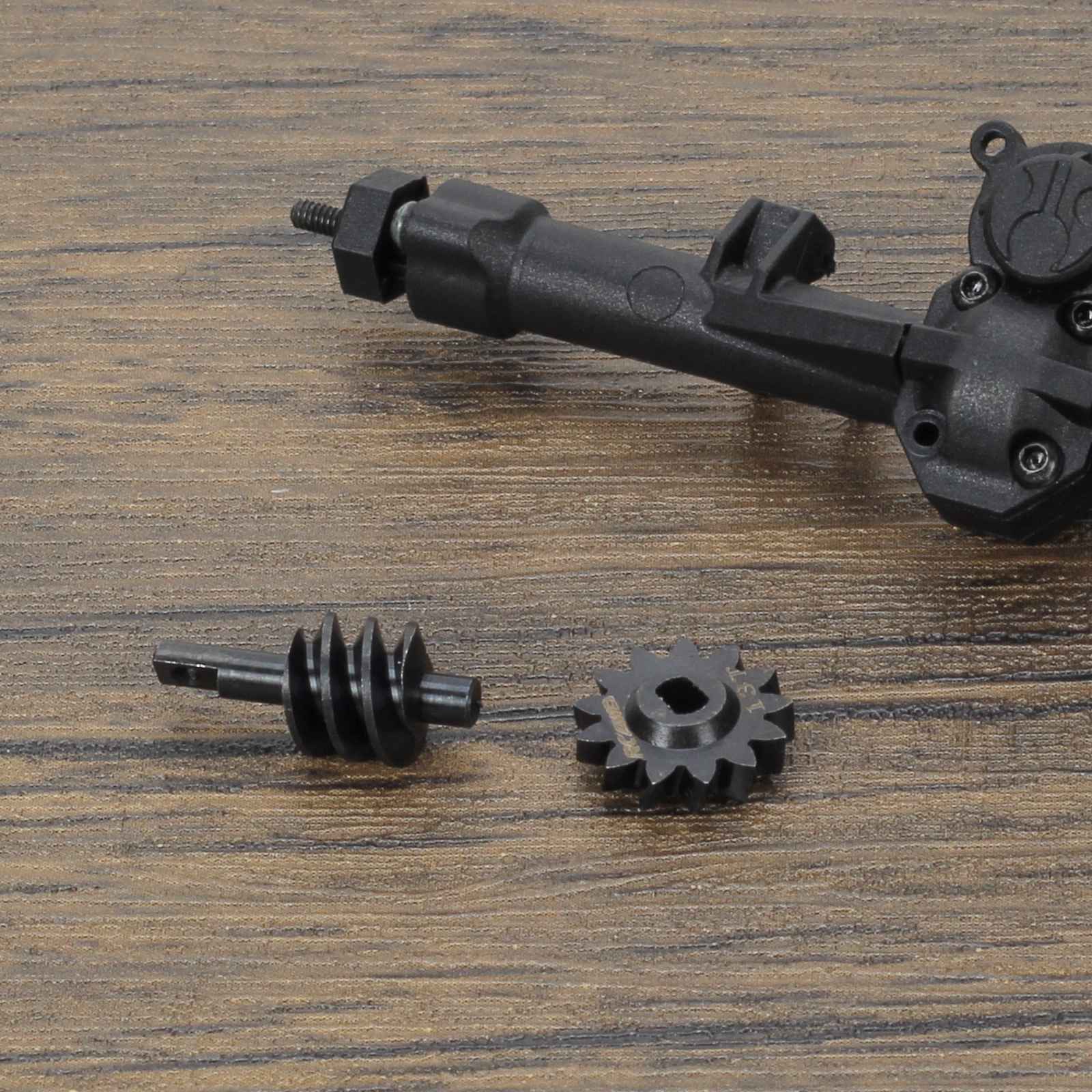RCAWD AXIAL SCX24 Black RCAWD SCX24 overdrive gear 13T Steel Worm Gears Set compatiable with AX24