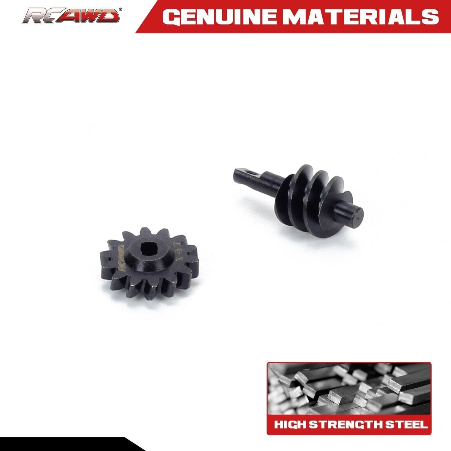 RCAWD AXIAL SCX24 Black RCAWD SCX24 overdrive gear 14T  Worm Gears Set compatiable with AX24