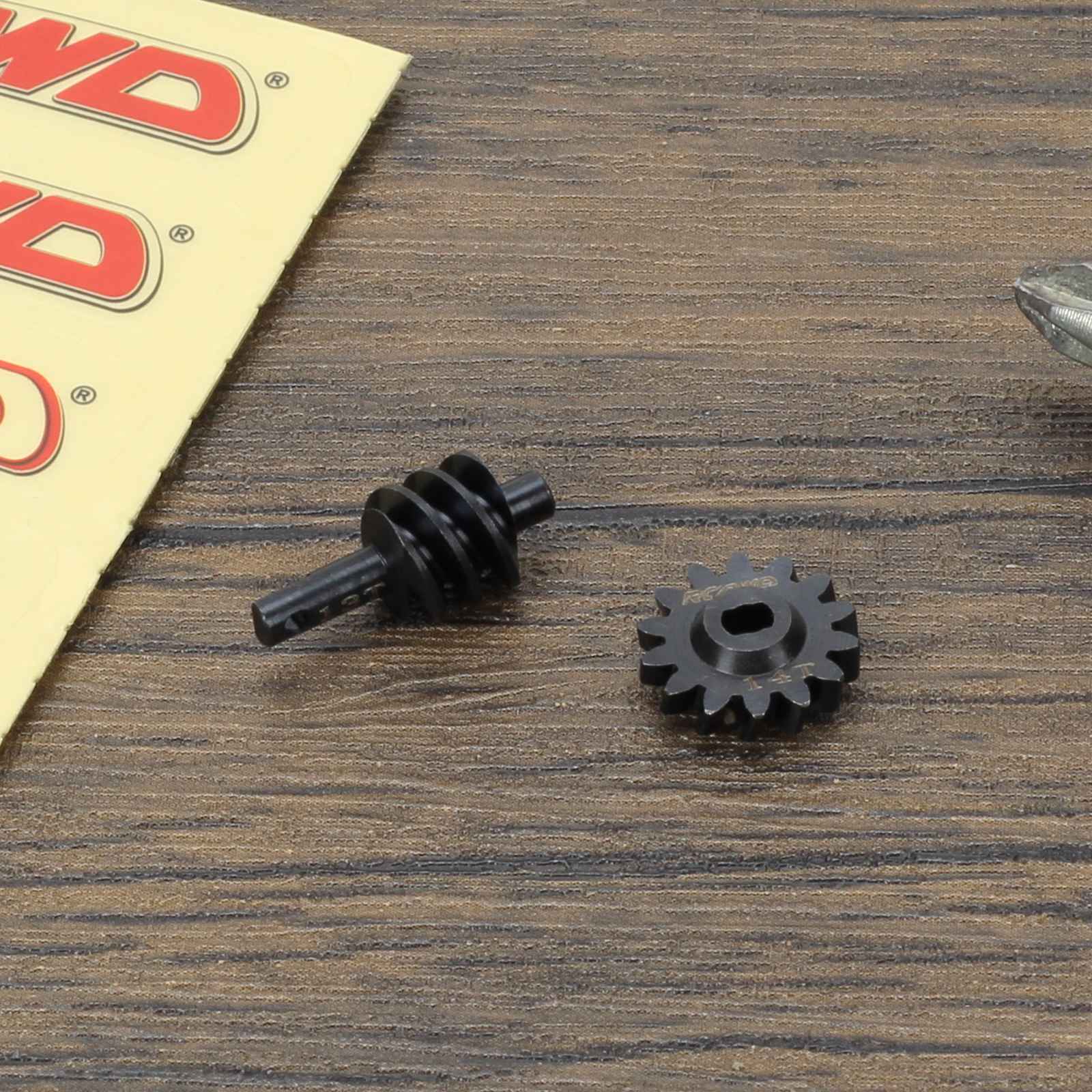 RCAWD AXIAL SCX24 Black RCAWD SCX24 overdrive gear 14T  Worm Gears Set compatiable with AX24
