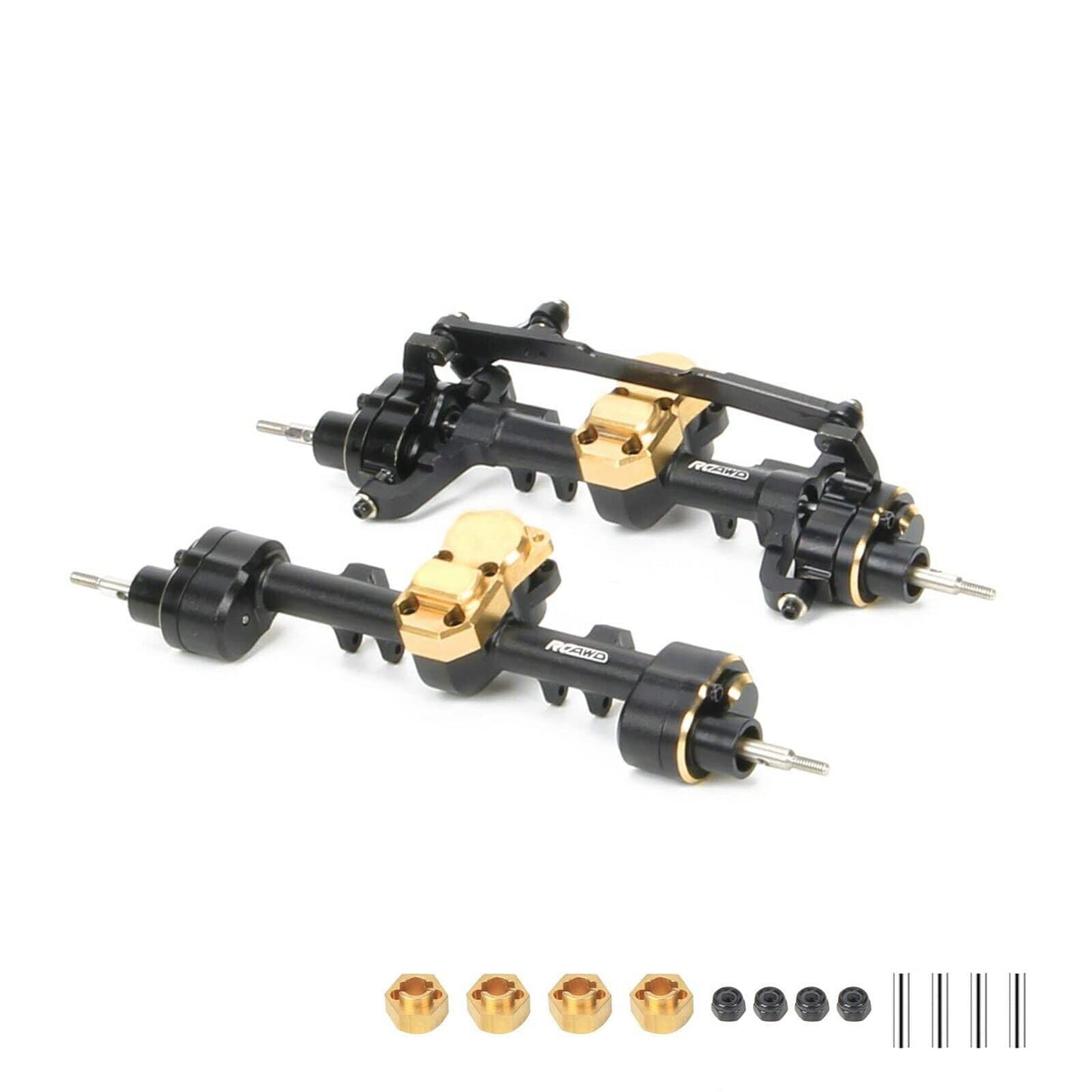 RCAWD AXIAL SCX24 Black RCAWD SCX24 Portal Axles CVD edition Full Set Upgrade Parts