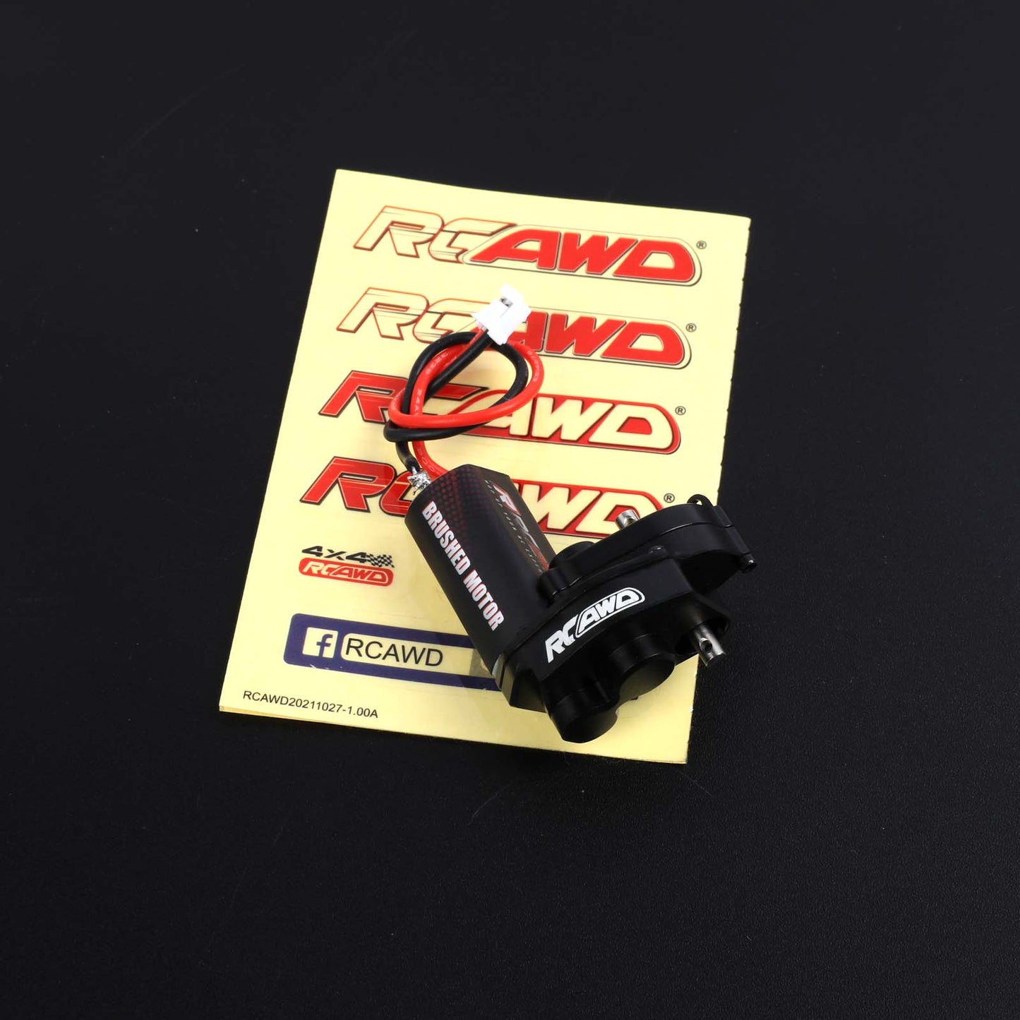 RCAWD AXIAL SCX24 Black RCAWD SCX24 Upgrade 050 55T Motor Full Metal Gearbox Assembled SCX2571