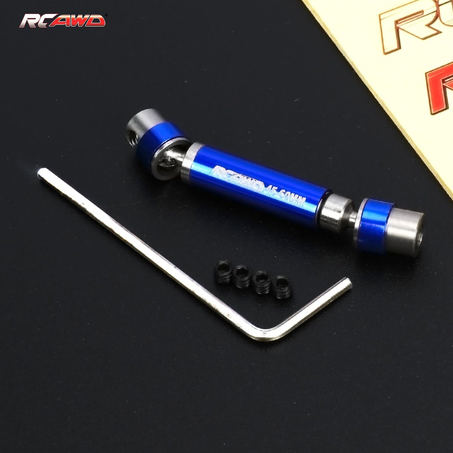 RCAWD AXIAL SCX24 Blue / 45-60mm Font Driveshafts RCAWD SCX24 Driveshafts SCX2585 SCX2569