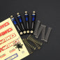 RCAWD AXIAL SCX24 Blue RCAWD Axial SCX24 47mm Oil Filled Shocks Absorber 4pcs with Extra Springs