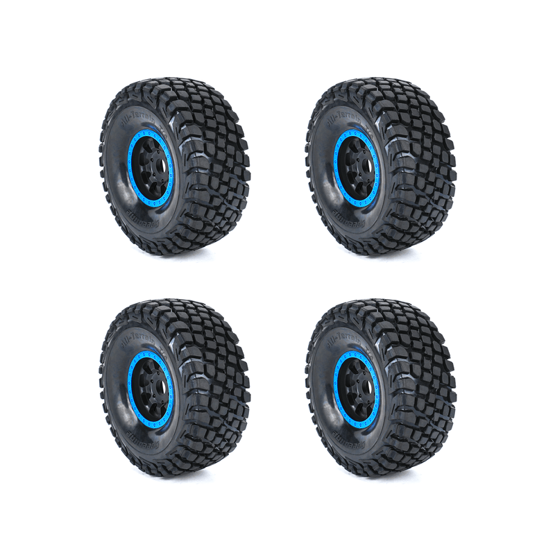 RCAWD 136*56mm Pre-glued Brass Tires Set for UDR Race Truck - RCAWD