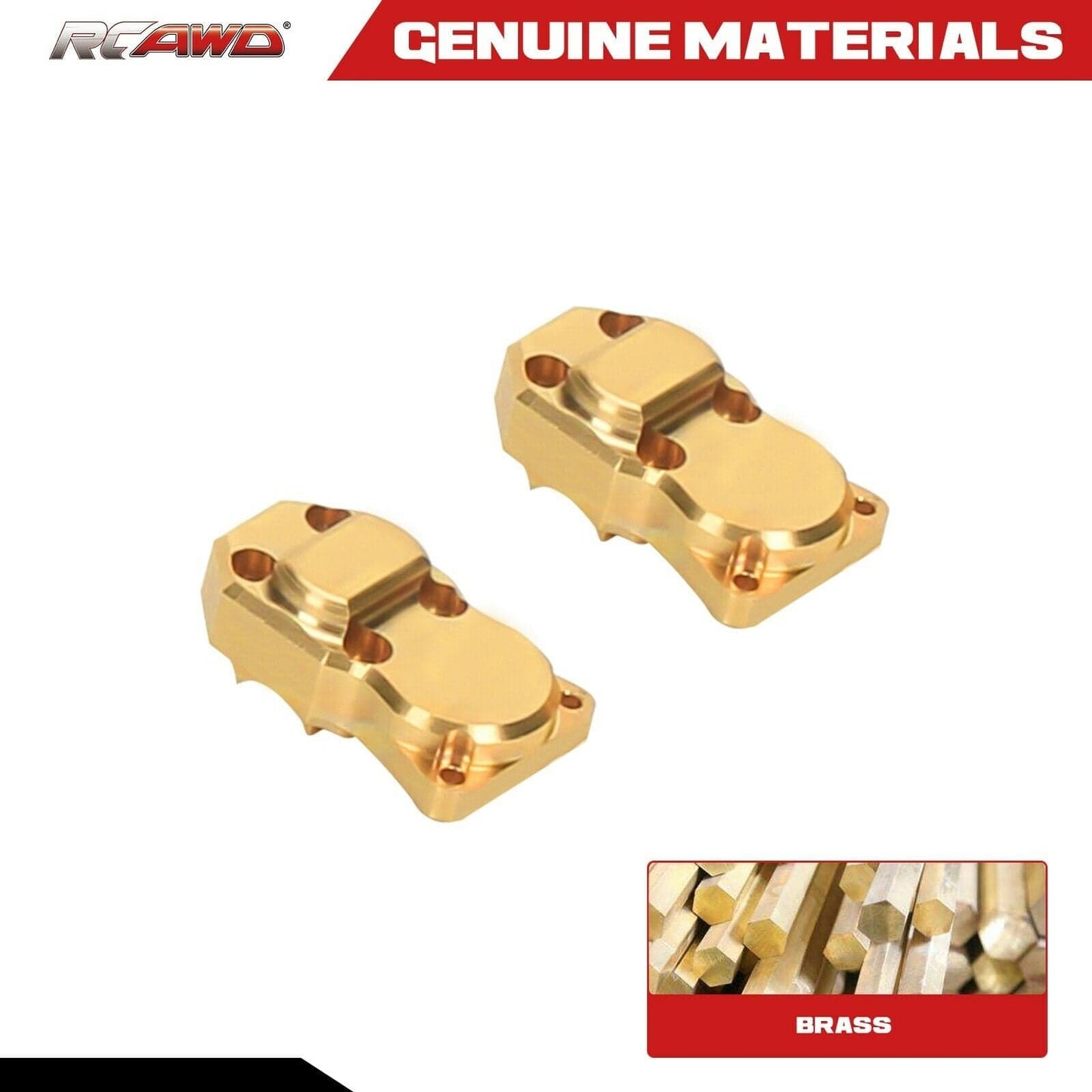 RCAWD Axial SCX24 brass diff cover compatiable with AX24 - RCAWD