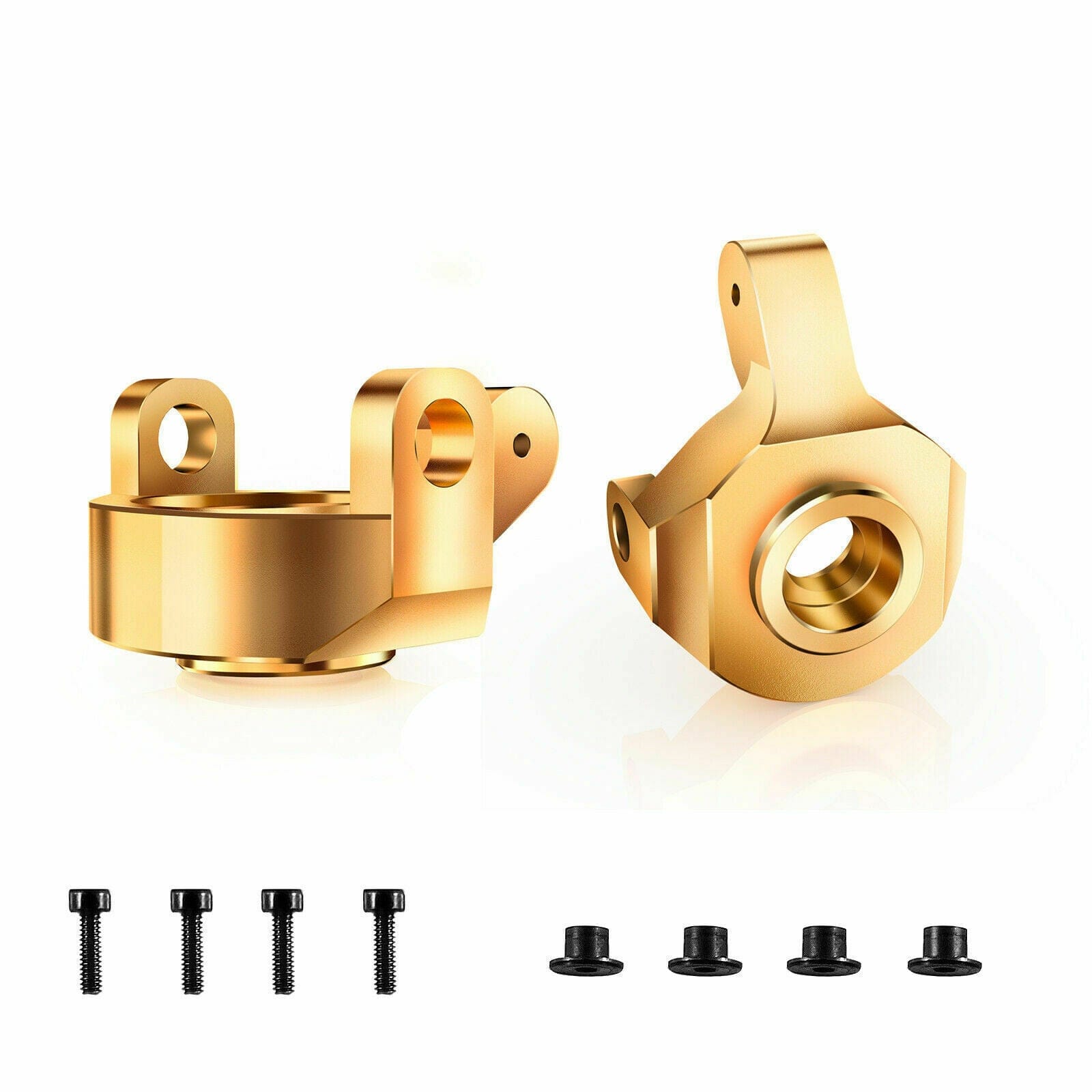 RCAWD Axial SCX24 Brass Front Steering Knuckles SCX2406 compatiable with AX24 - RCAWD