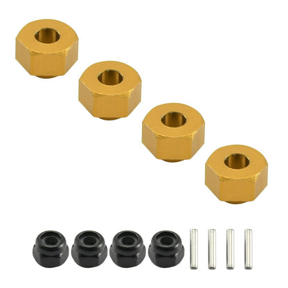 RCAWD AXIAL SCX24 Brass RCAWD Axial SCX24 Upgrades Brass counterweight M7 wheel hex hub adaptor for Axial SCX24 crawlers