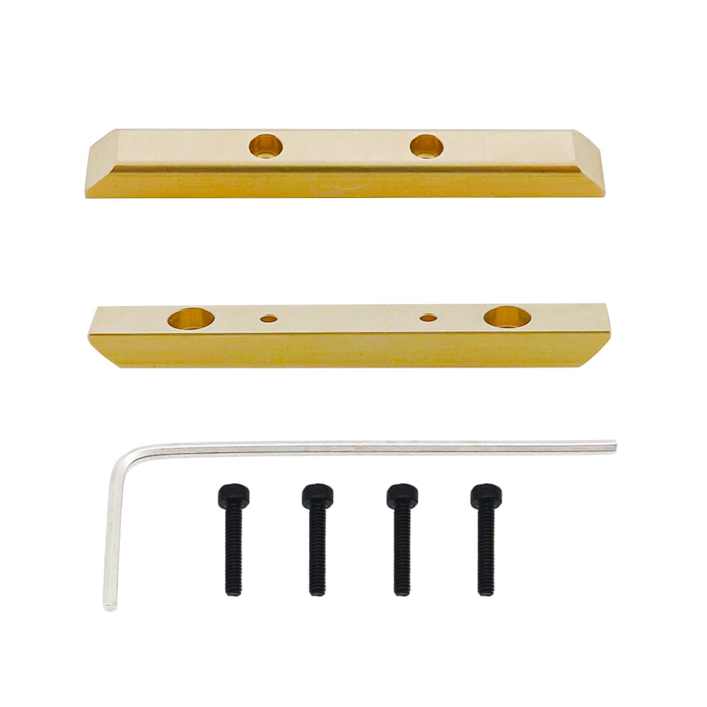 RCAWD AXIAL SCX24 Brass skid plate RCAWD Axial SCX24  Brass counterweight skid plate Upgrade part SCX2422Y