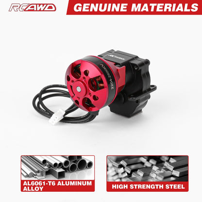 RCAWD AXIAL SCX24 Brushless 3500KV Motor Set RCAWD SCX24 Brushless 3500KV Motor 30A ESC with Helical Gear Transmission 4 Channel Transmitter Receiver Set