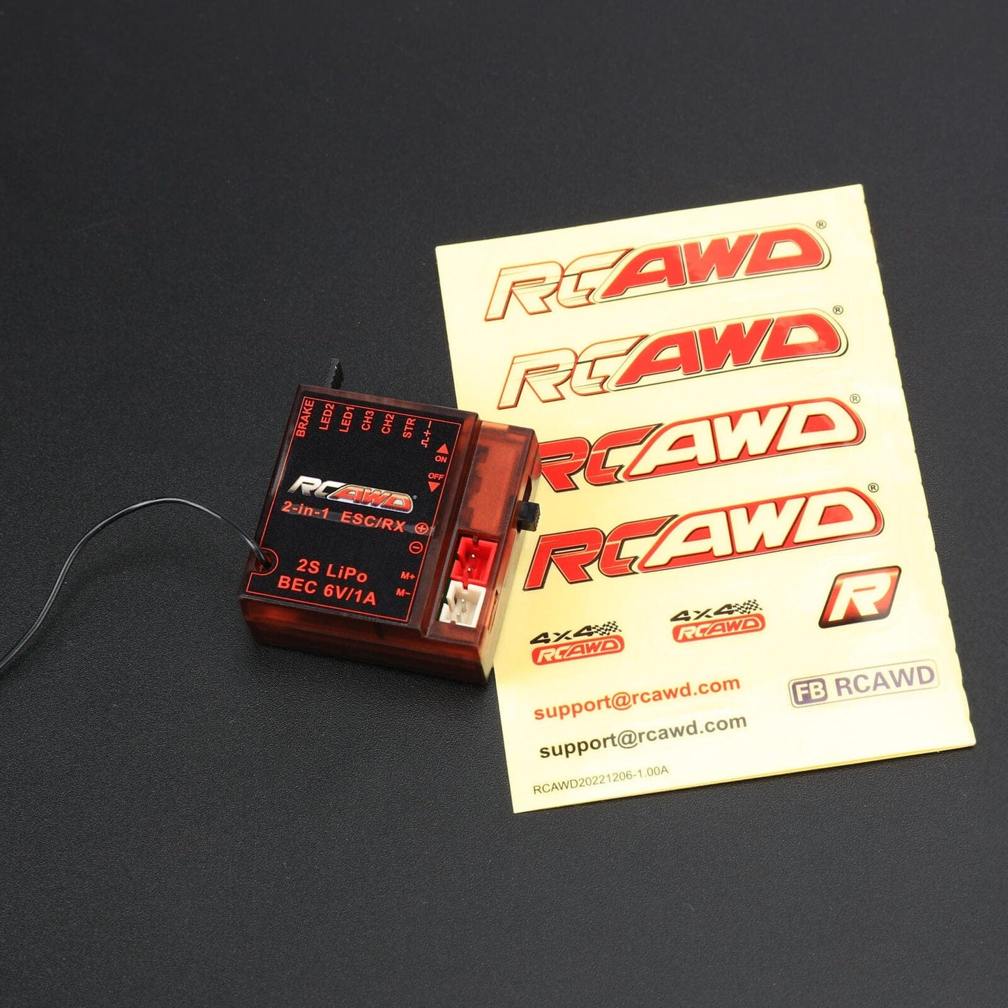 RCAWD AXIAL SCX24 ESC Electric Speed Controller RCAWD SCX24 ESC Electric Speed Controller for Axial 1/24