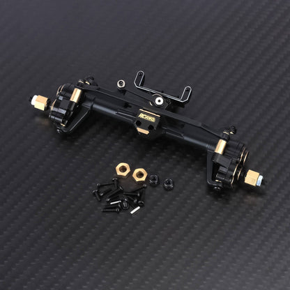 RCAWD AXIAL SCX24 Font Portal Axle / Black RCAWD SCX24 Steel Front Rear Portal Axle with 60 Steering Angle 20MM Width Increase