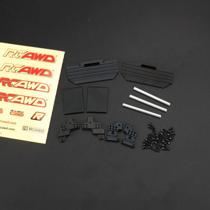 RCAWD AXIAL SCX24 Mount Set / Silver RCAWD SCX24 Motor Upgrades 72T 130 Motor with 2 speed Transmission Gearbox and Mounts Set