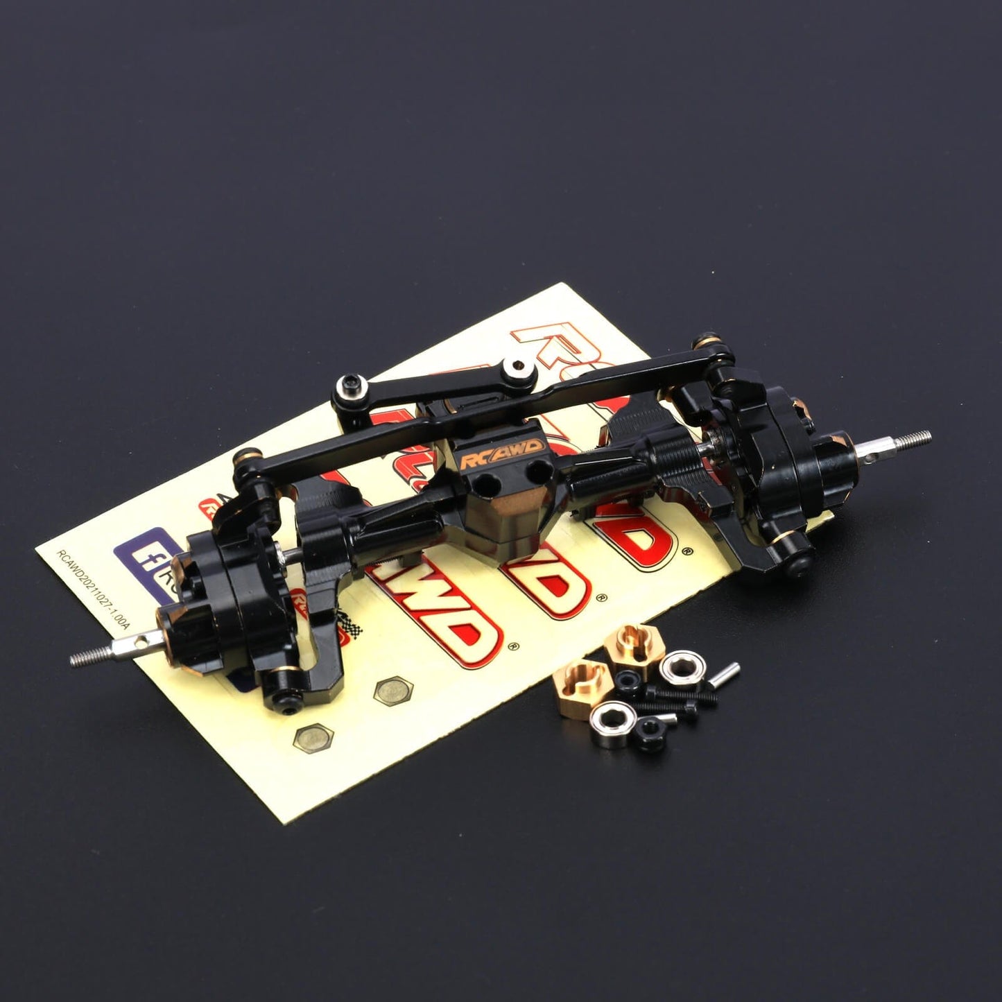 RCAWD AXIAL SCX24 Only Front Portal Axle / Black RCAWD Axial SCX24 Front Portal Axle with Strengthen version cvd