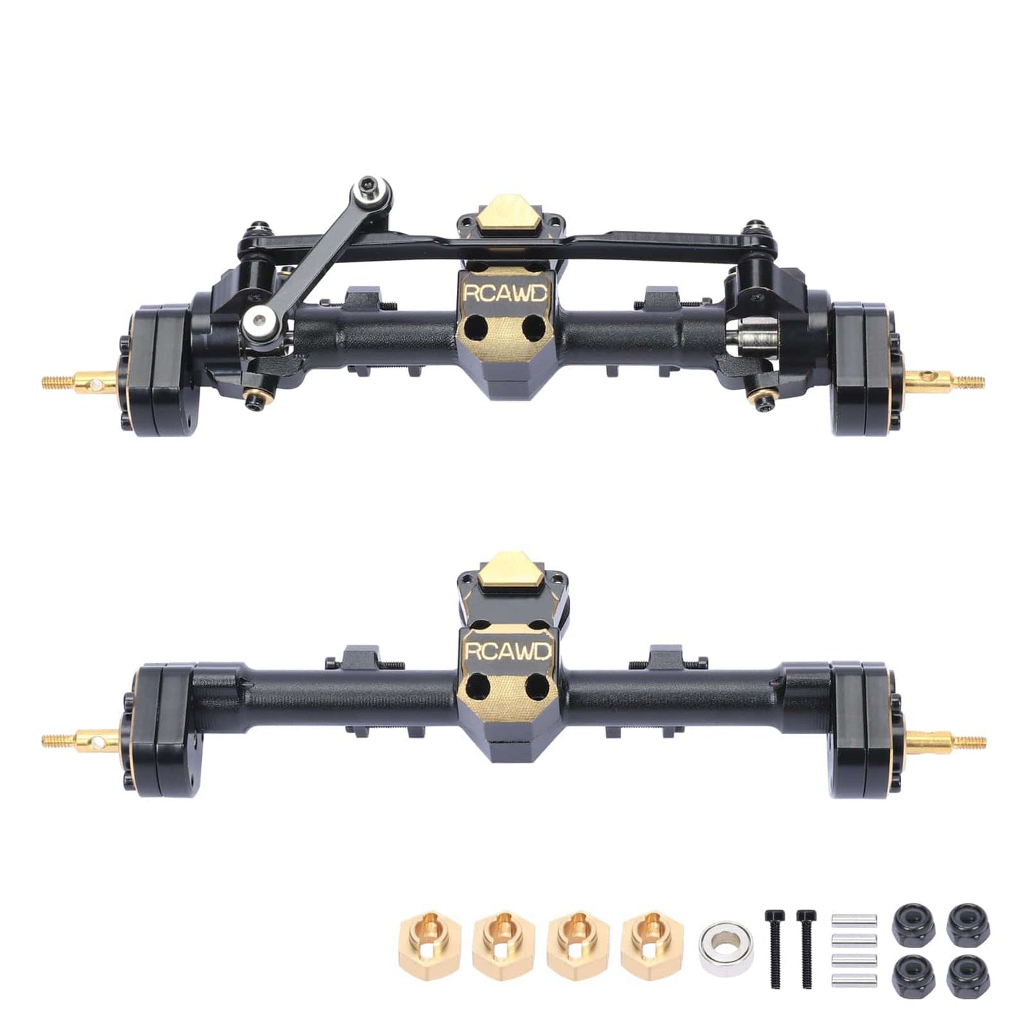 RCAWD Axial SCX24 Portal Axle Full Brass 3.0 Version - RCAWD