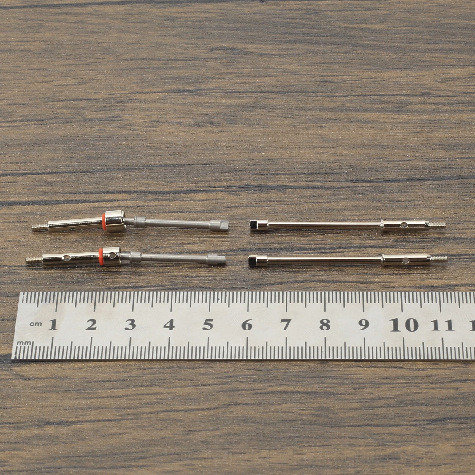 RCAWD AXIAL SCX24 RCAWD +4mm siliver RCAWD SCX24 +4mm Wide 40Cr-Mo Steel CVD Axle and Hex combo set