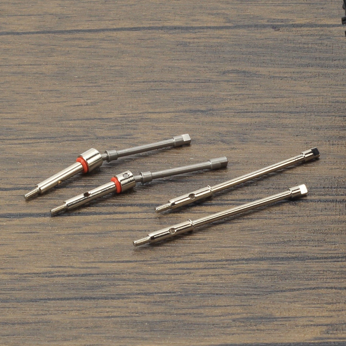 RCAWD AXIAL SCX24 RCAWD +4mm siliver RCAWD SCX24 +4mm Wide 40Cr-Mo Steel CVD Axle and Hex combo set