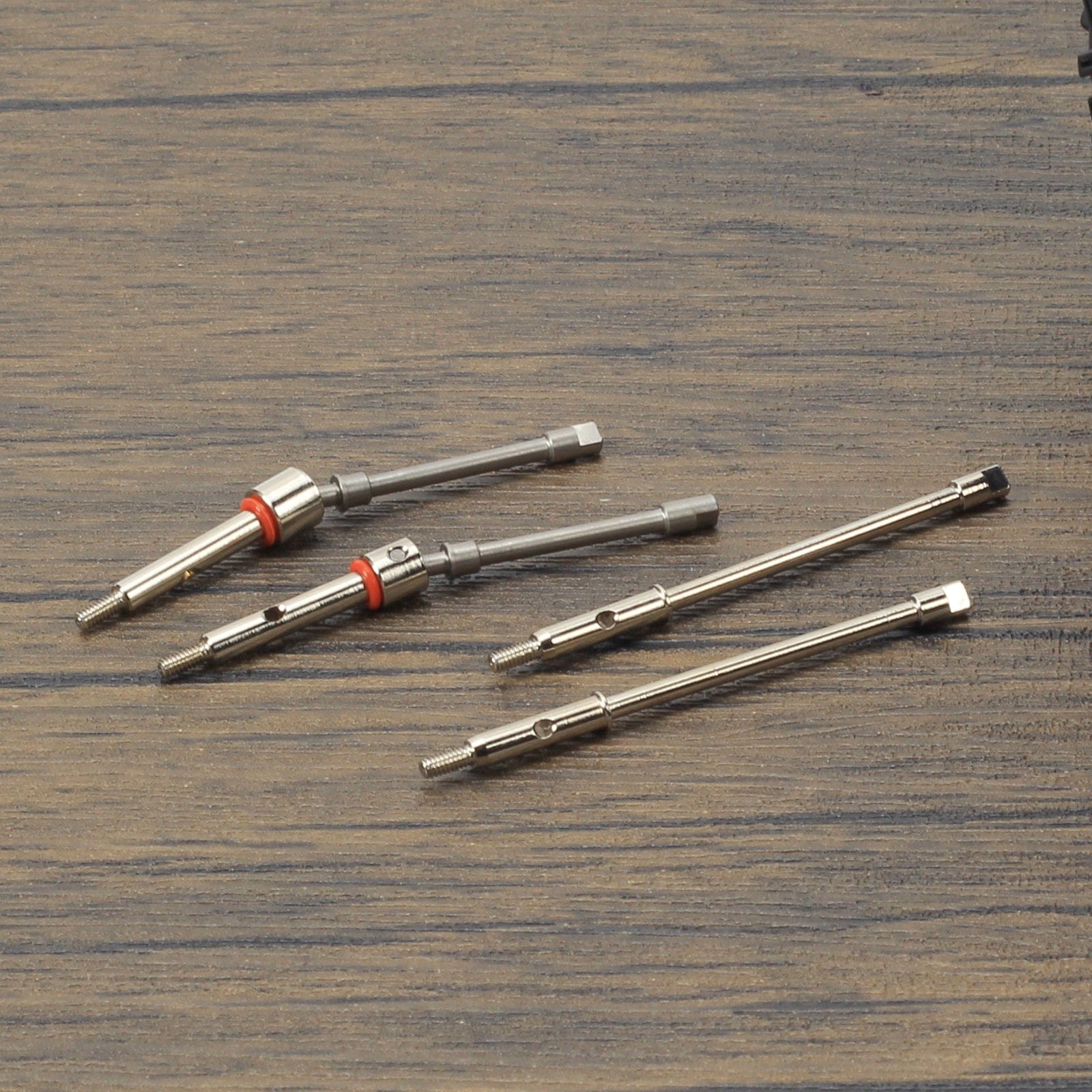 RCAWD AXIAL SCX24 RCAWD +4mm siliver RCAWD SCX24 +4mm Wide 40Cr-Mo Steel CVD Axle and Hex combo set