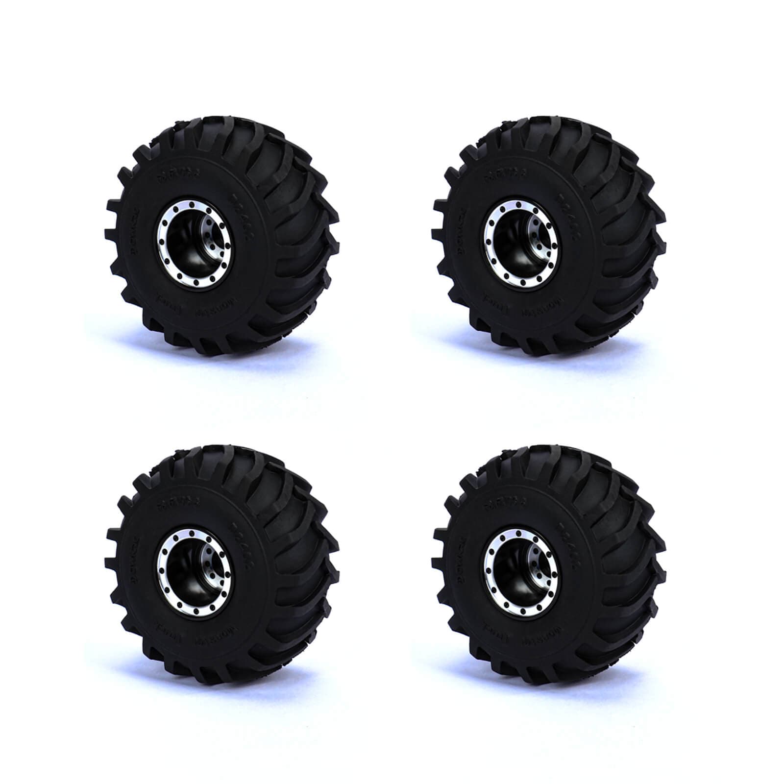 RCAWD AXIAL SCX24 RCAWD 4pcs 1.0" Herringbone Rubber wheel Tire  for SCX24 FCX24 SCX2606BL Monster truck
