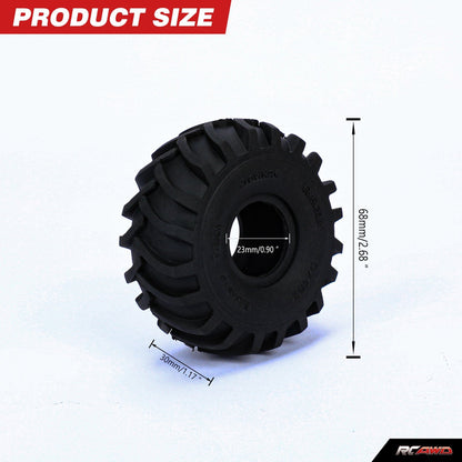 RCAWD AXIAL SCX24 RCAWD AXIAL 1/24 SCX24 68mm 55mm 1.0" Rubber Tires