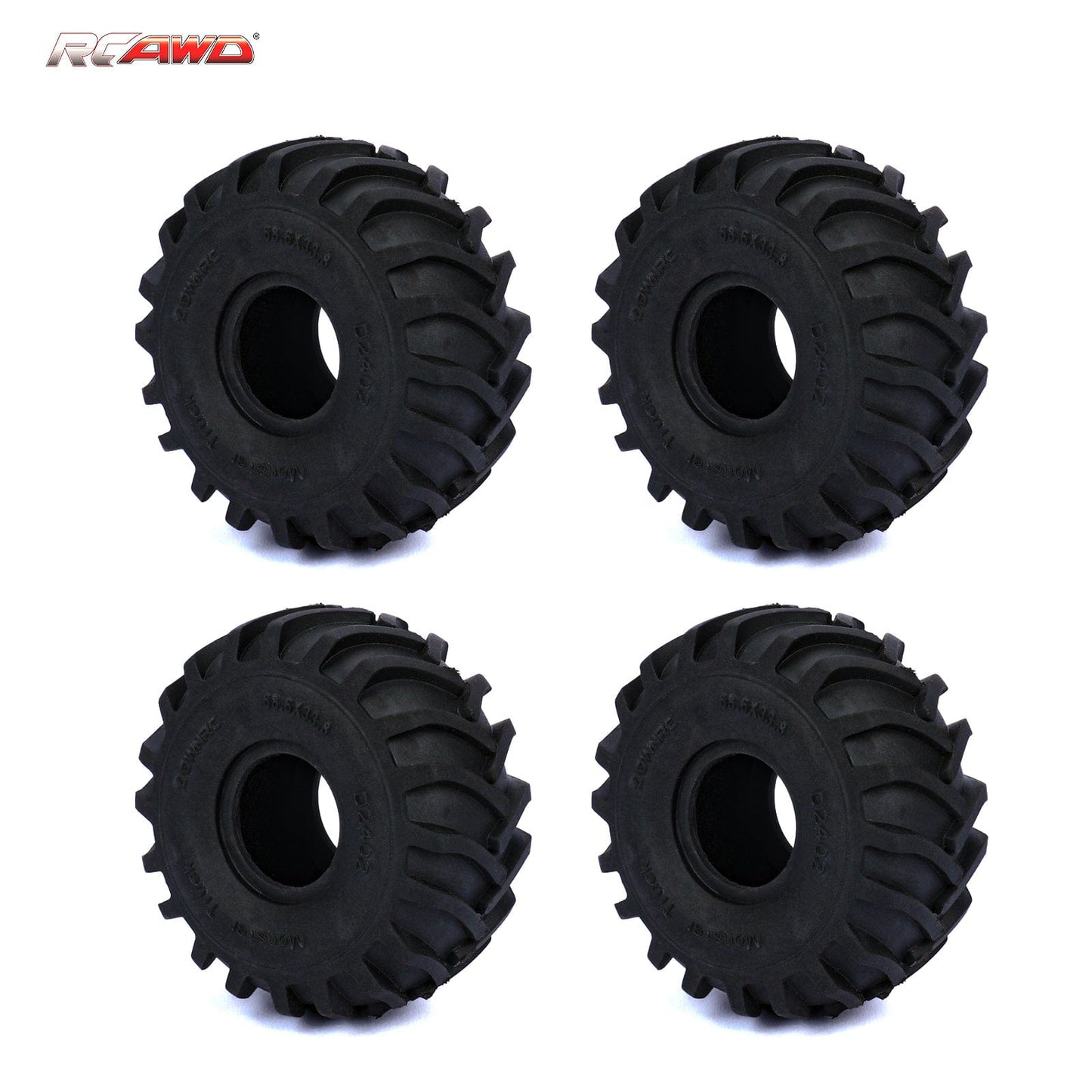 RCAWD AXIAL SCX24 RCAWD AXIAL 1/24 SCX24 68mm 55mm 1.0" Rubber Tires