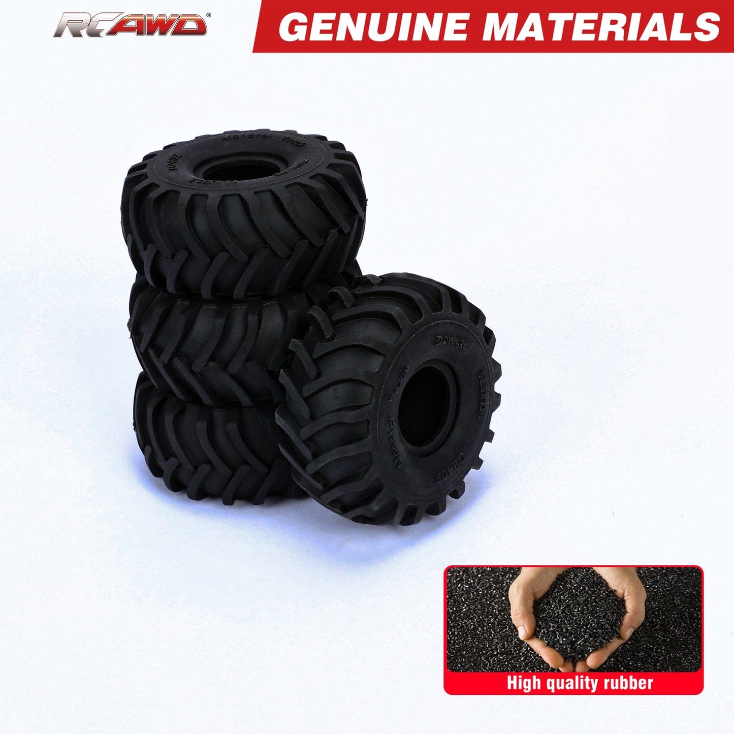 RCAWD AXIAL SCX24 RCAWD AXIAL 1/24 SCX24 68mm 55mm 1.0" Rubber Tires