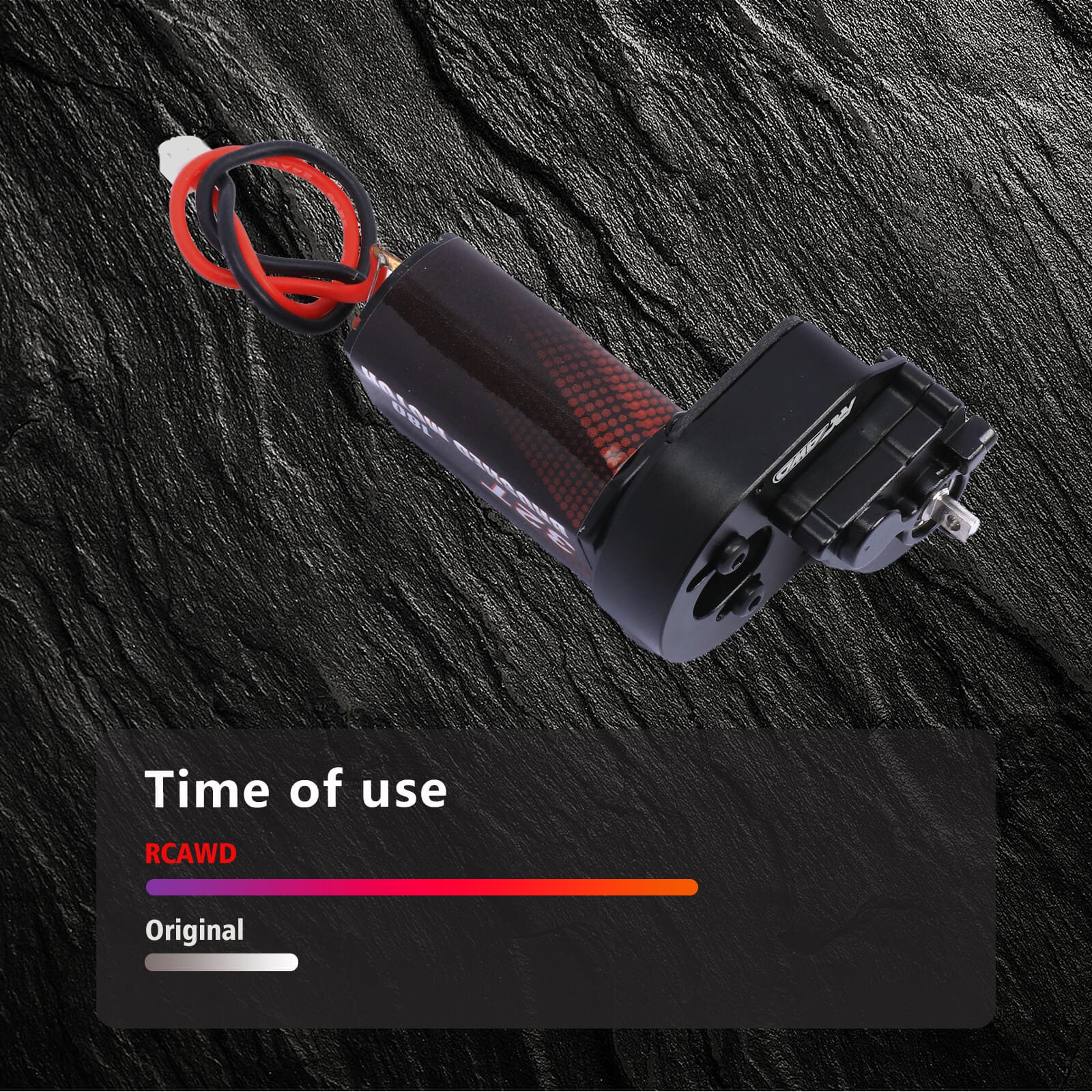 RCAWD Axial SCX24 180 Motor with Transmission & Shock Tower