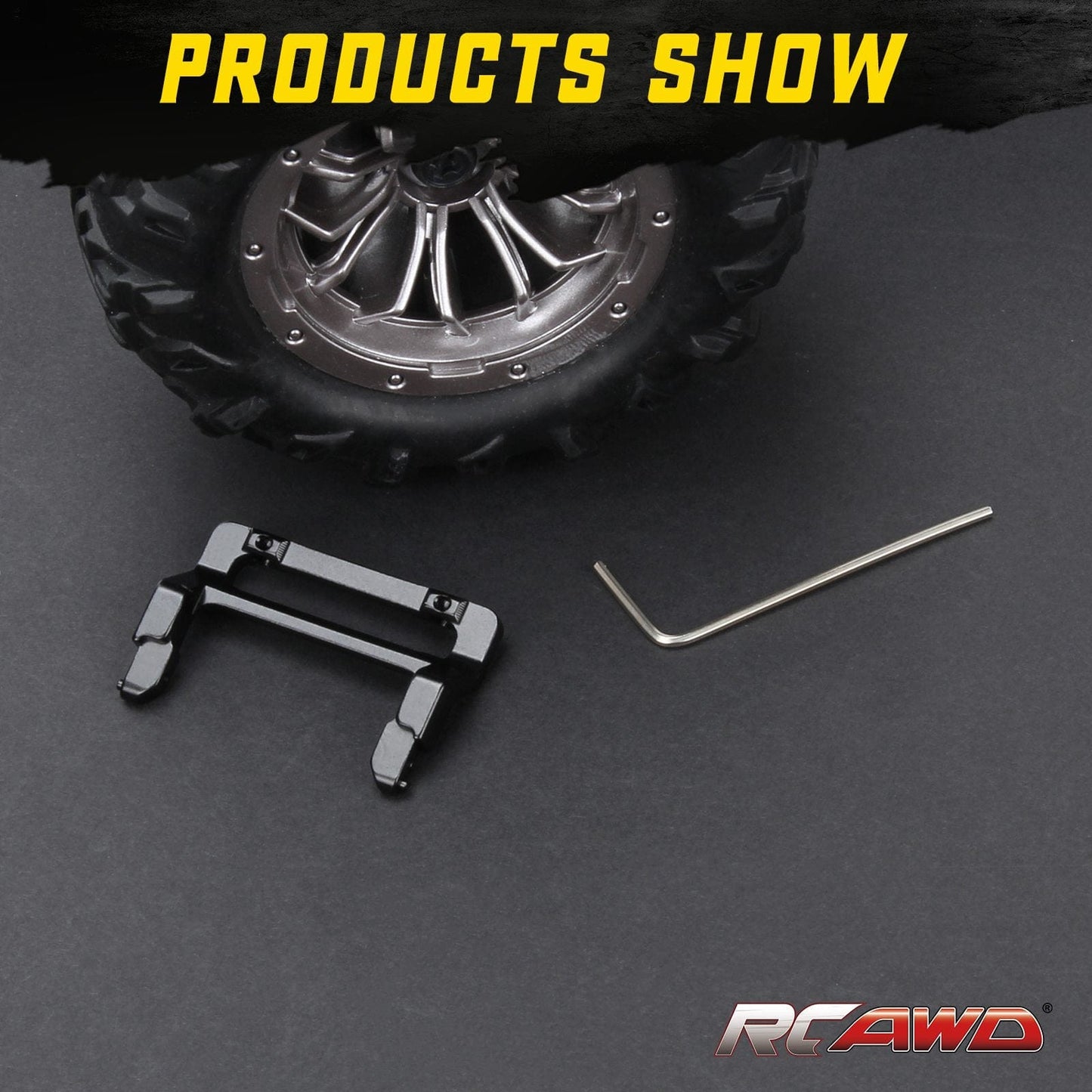 RCAWD AXIAL SCX24 RCAWD Axial SCX24 C10 Upgrades Aluminum alloy front bumper mount SCX2451