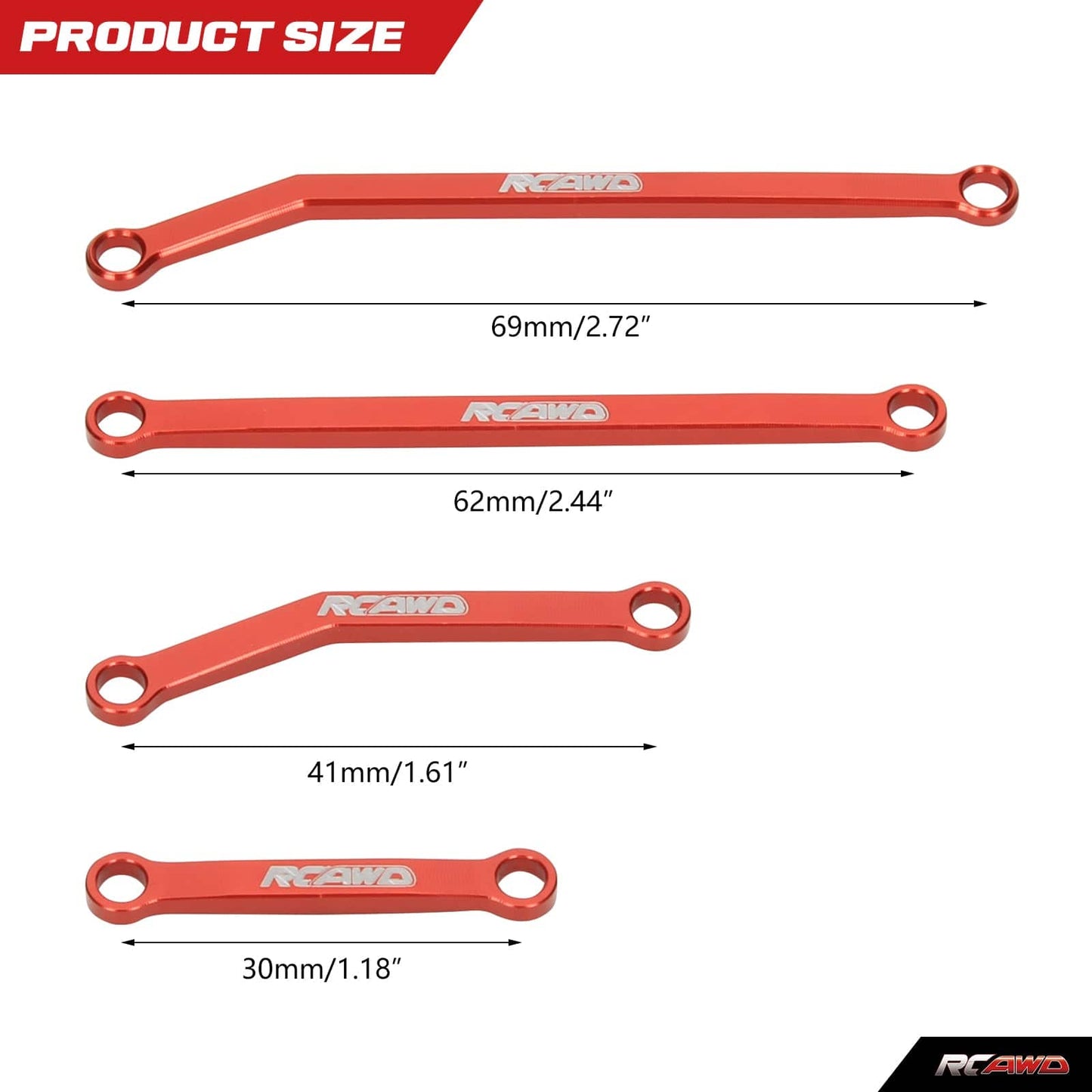 RCAWD AXIAL SCX24 RCAWD Axial SCX24 Deadbolt scx24 high clearance links SCX2545