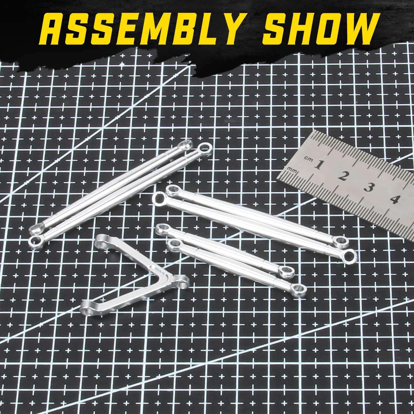 RCAWD AXIAL SCX24 RCAWD Axial SCX24 Deadbolt Upgrades Aluminum alloy link set/tie rod set SCX2460