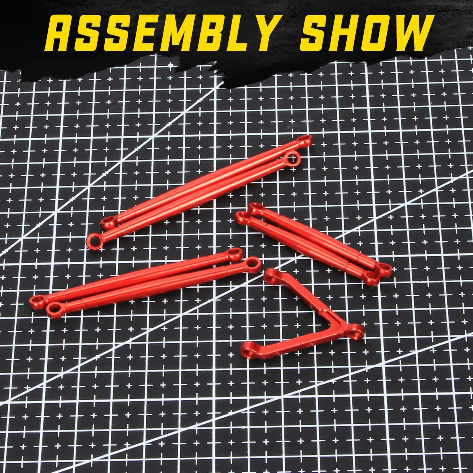 RCAWD AXIAL SCX24 RCAWD Axial SCX24 Deadbolt Upgrades Aluminum alloy link set/tie rod set SCX2460