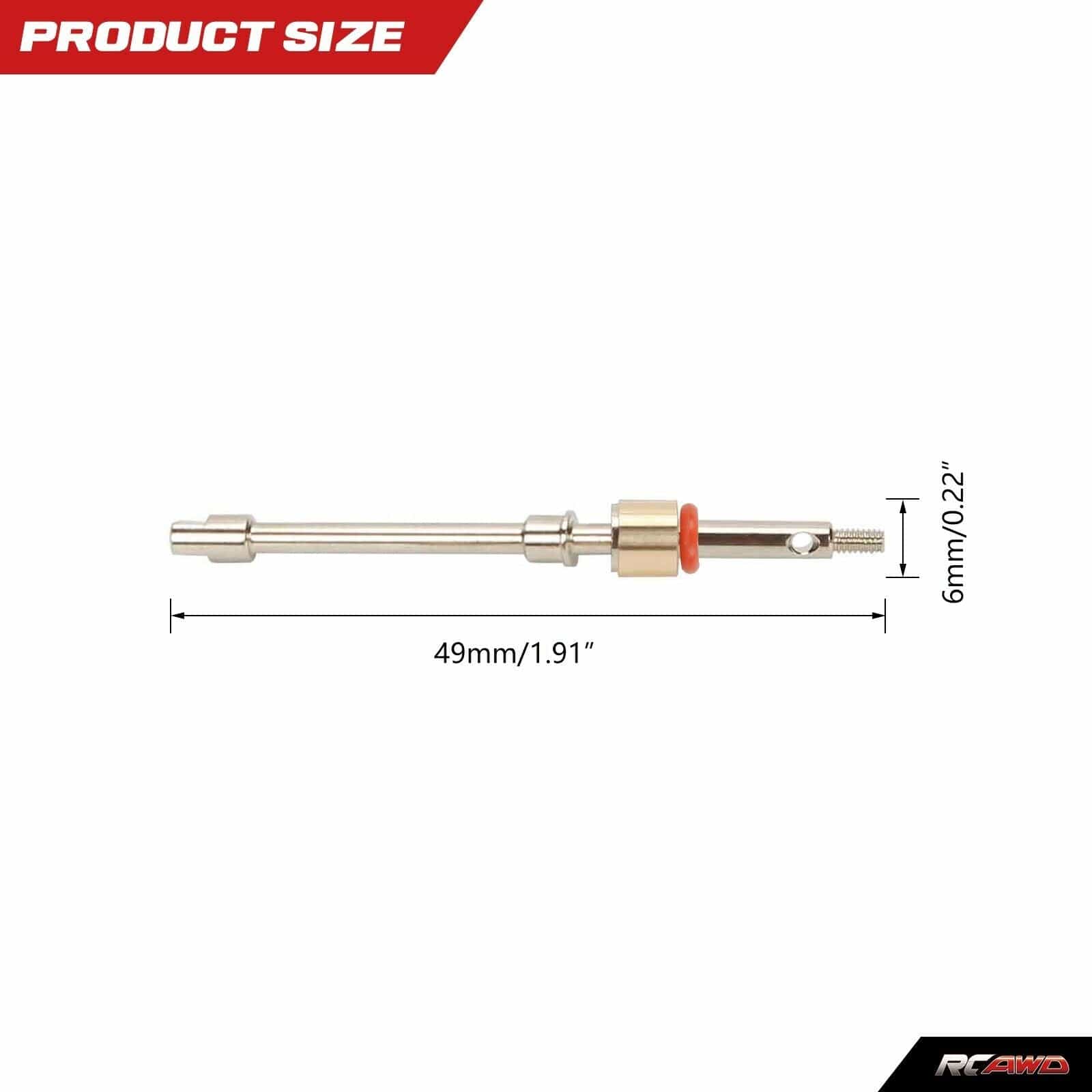 RCAWD AXIAL SCX24 RCAWD Axial SCX24 Front CVD Drive Shaft Axle Upgrade Parts compatiable with AX24