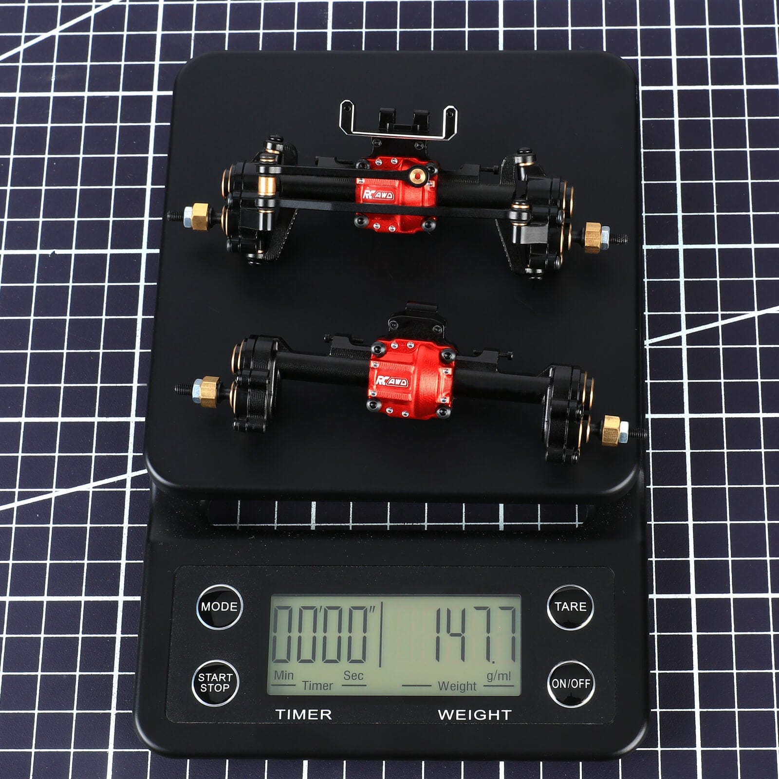 RCAWD Axial SCX24 Front Rear Diff Portal Axle Set All-Steel Gear