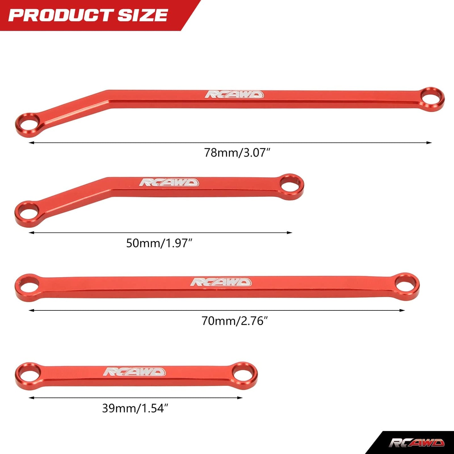 RCAWD AXIAL SCX24 RCAWD Axial SCX24 Gladiator High Clearance linkage SCX2547