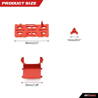 RCAWD AXIAL SCX24 RCAWD Axial SCX24 Gladiator Upgrades Aluminum battery tray ESC tray rear shock tower SCX2501